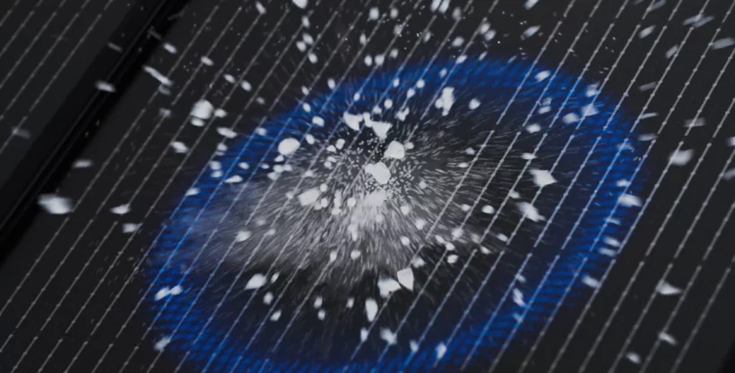 Trwałość systemu SOLROOF - test kuli gradowej